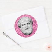 Sticker Rond Aristote philosophe grec (Enveloppe)