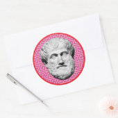 Sticker Rond Aristote philosophe grec (Enveloppe)