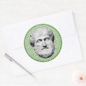 Sticker Rond Aristote philosophe grec (Enveloppe)
