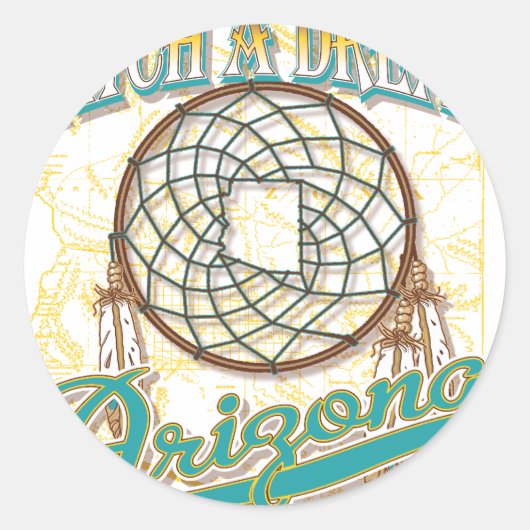 Sticker Rond Arizona (Devant)