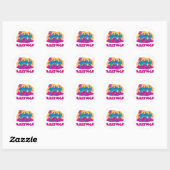 Sticker Rond Arizona Desert Rose (Feuille)