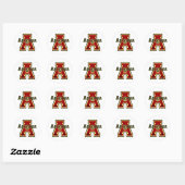Sticker Rond Arizona rouge (Feuille)