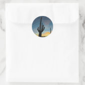 Sticker Rond Arizona Saguaro Cactus Sunset sud-ouest (Sac)