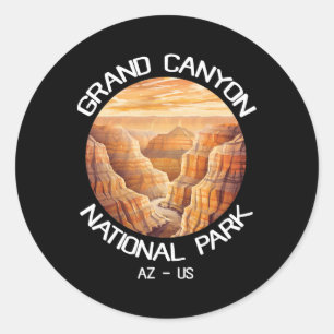 Sticker Rond Arizona Us Parc National Voyage Randonnée Grand Ca