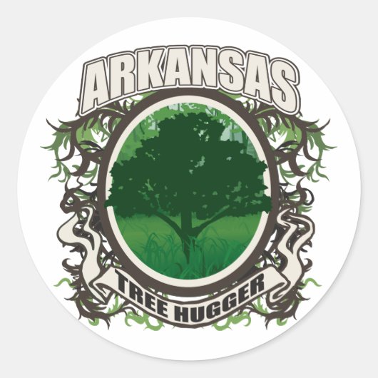 Sticker Rond Arkansas (Devant)