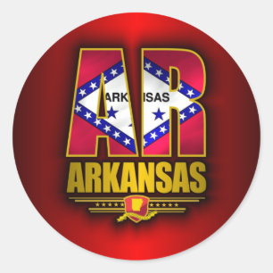 Sticker Rond Arkansas (AR)