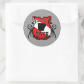 Sticker Rond Arkansas Diver (Sac)