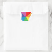 Sticker Rond arkansas pride : angled : (Sac)