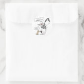 Sticker Rond Arlequin Dane & Chihuahua (Sac)