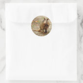 Sticker Rond Armadillo animal sauvage (Sac)