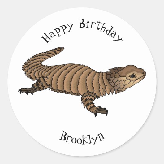 Sticker Rond Armadillo girdled lizard (Devant)
