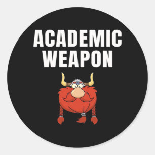 Sticker Rond Arme académique - Refroidissement surdimensionné i
