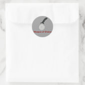 Sticker Rond Arme de l'autocollant de choix (Sac)