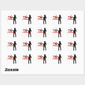 Sticker Rond Armé et fabuleux (Feuille)