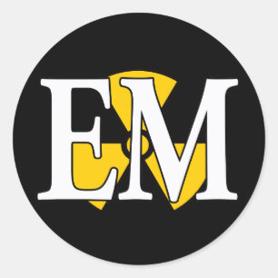 Sticker Rond Arme nucléaire de marine de fin de support