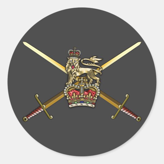 Sticker Rond Armée britannique (Devant)