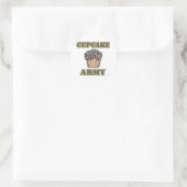 Sticker Rond Armée Cupcake (Sac)