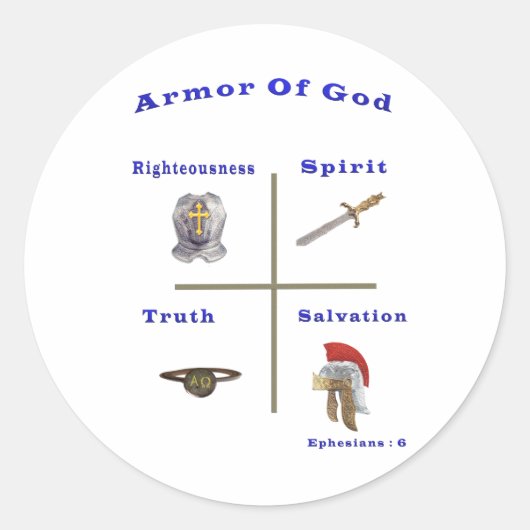 Sticker Rond Armée de Dieu (Devant)