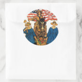 Sticker Rond Armée de terre féminine (Sac)