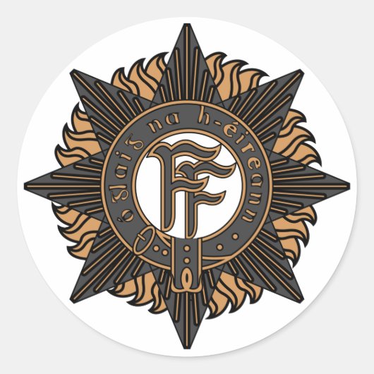 Sticker Rond Armée irlandaise (Devant)