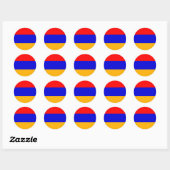 Sticker Rond Arménie (Feuille)