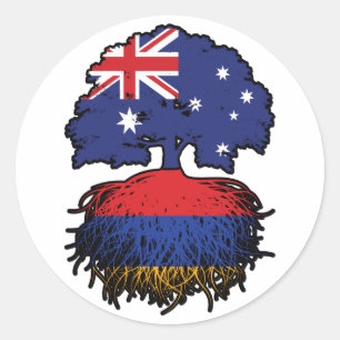 Sticker Rond Arménie Australie Australie Australie Australie Ra