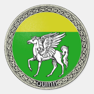 Sticker Rond Armoin de famille Quinn
