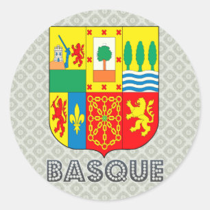 Sticker Rond Armoiries basques