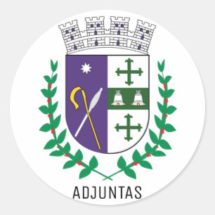 Sticker Rond Armoiries d'Adjuntas, Porto Rico