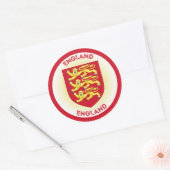 Sticker Rond Armoiries d'Angleterre Forme circulaire (Enveloppe)