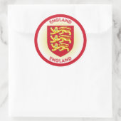 Sticker Rond Armoiries d'Angleterre Forme circulaire (Sac)