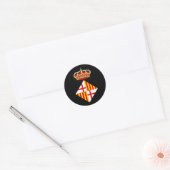 Sticker Rond Armoiries De Barcelone (Enveloppe)