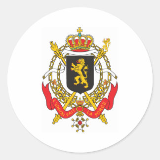 Sticker Rond Armoiries De Belgique