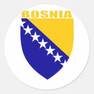 Sticker Rond Armoiries de Bosnie