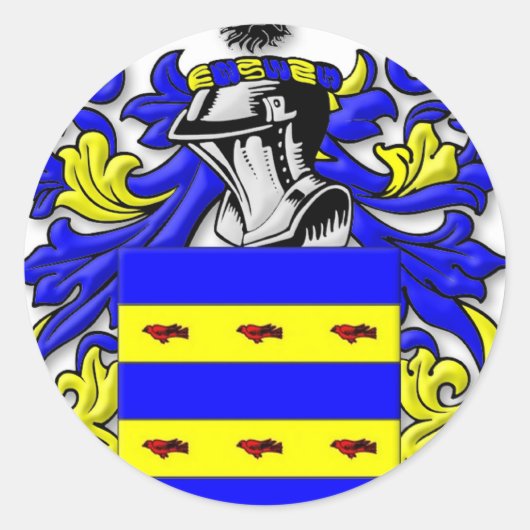 Sticker Rond Armoiries de Burdette (Devant)