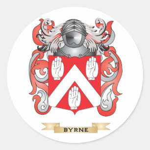 Sticker Rond Armoiries de Byrne (crête de famille)