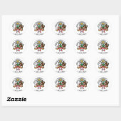 Sticker Rond Armoiries de Calgary (Feuille)