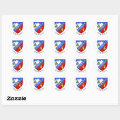 Sticker Rond Armoiries de Chamonix (Feuille)