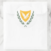 Sticker Rond Armoiries de Chypre (Sac)