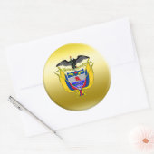Sticker Rond Armoiries de Colombie (Enveloppe)