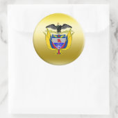Sticker Rond Armoiries de Colombie (Sac)