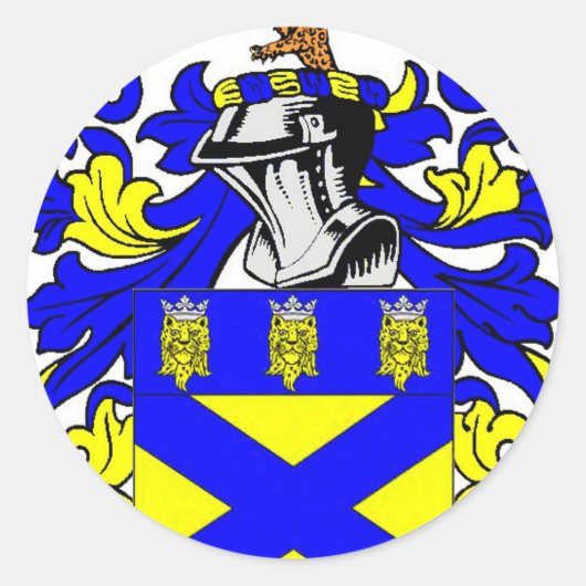 Sticker Rond Armoiries de Cooper (anglais) (Devant)
