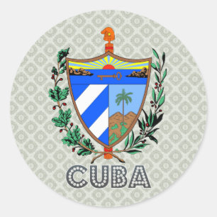 Sticker Rond Armoiries de Cuba