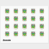 Sticker Rond Armoiries de Curley (Feuille)
