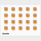 Sticker Rond Armoiries de Dalla Corte (Feuille)