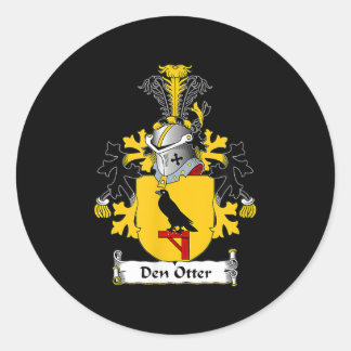 Sticker Rond Armoiries de Den Otter - Armoiries de la famille