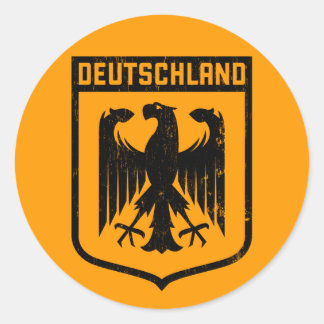 Sticker Rond Armoiries de Deutschland Eagle - Allemagne