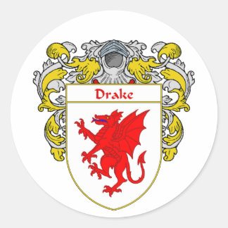 Sticker Rond Armoiries de Drake (mannequins)