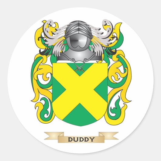 Sticker Rond Armoiries de Duddy (Devant)