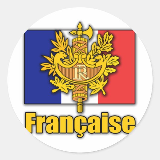 Sticker Rond Armoiries de France (Devant)